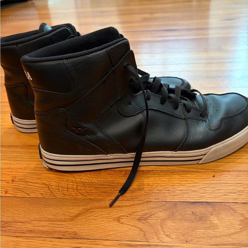 Supra Black High-Top Sneakers